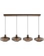 Brilliant Hanglamp Lyn koffie 130cm 4004353477010
