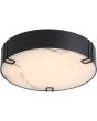 Searchlight Plafondlamp Marmo zwart 35cm 5053423327938