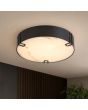 Searchlight Plafondlamp Marmo zwart 35cm 5053423327938