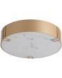 Searchlight Plafondlamp Marmo goud 35cm 5053423327945