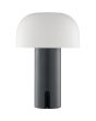 Brilliant Tafellamp Mattis grijs 21cm 4004353464553