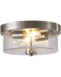 Searchlight Plafondlamp Preston staal 33cm 5053423309453