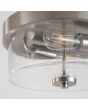 Searchlight Plafondlamp Preston staal 33cm 5053423309453