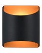 Trio  Wandlamp Samdel zwart 12cm 4017807672299
