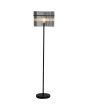Searchlight Vloerlamp Swizzle zwart 152cm 5053423305349