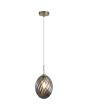 Searchlight Hanglamp Whirl rookglas 16cm 5053423301853