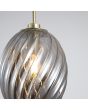 Searchlight Hanglamp Whirl rookglas 16cm 5053423301853