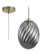 Searchlight Hanglamp Whirl rookglas 16cm 5053423301853