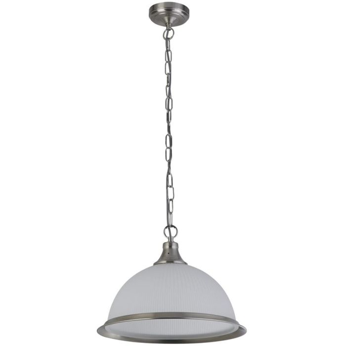 Searchlight American Diner 1044 zilverkleurige hanglamp