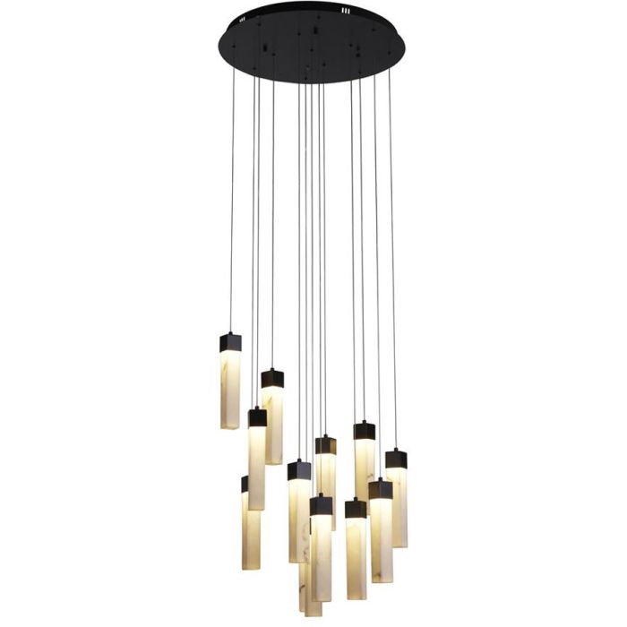 Searchlight Moonbeam 10879-13BK marmerkleurige hanglamp