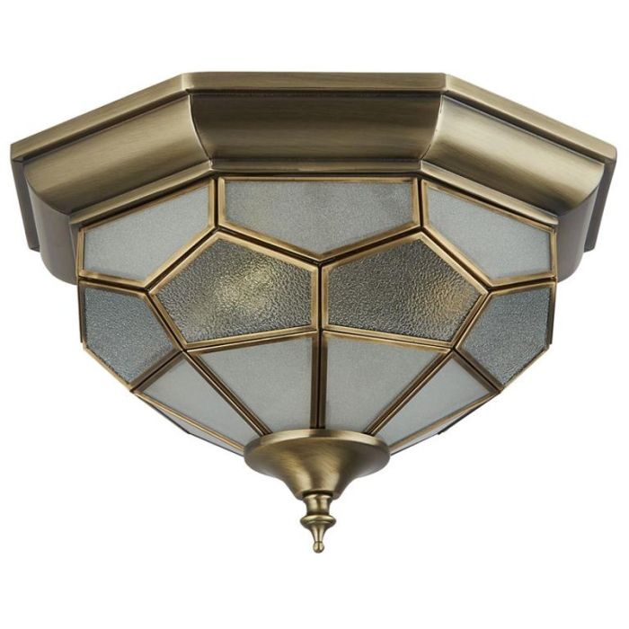 Searchlight Pisa 1243-12 antiek bronzen plafonniere