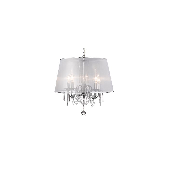 Searchlight Venetian 1485-5CC Chroom kleurige kroonluchter