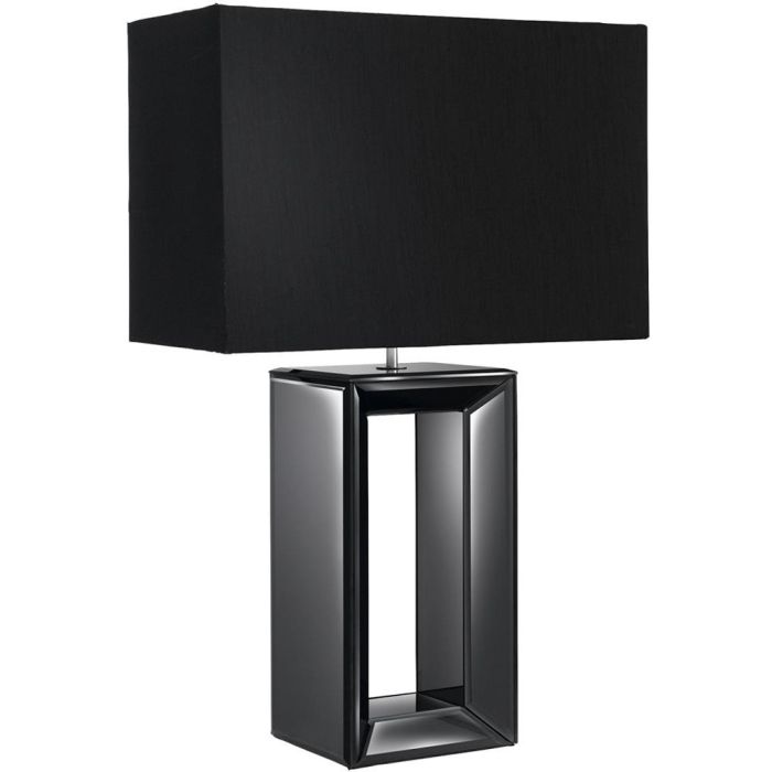 Searchlight Mirror EU1610BK zwart spiegelglazen tafellamp