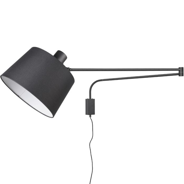 Wandlamp Baldo zwart 150cm