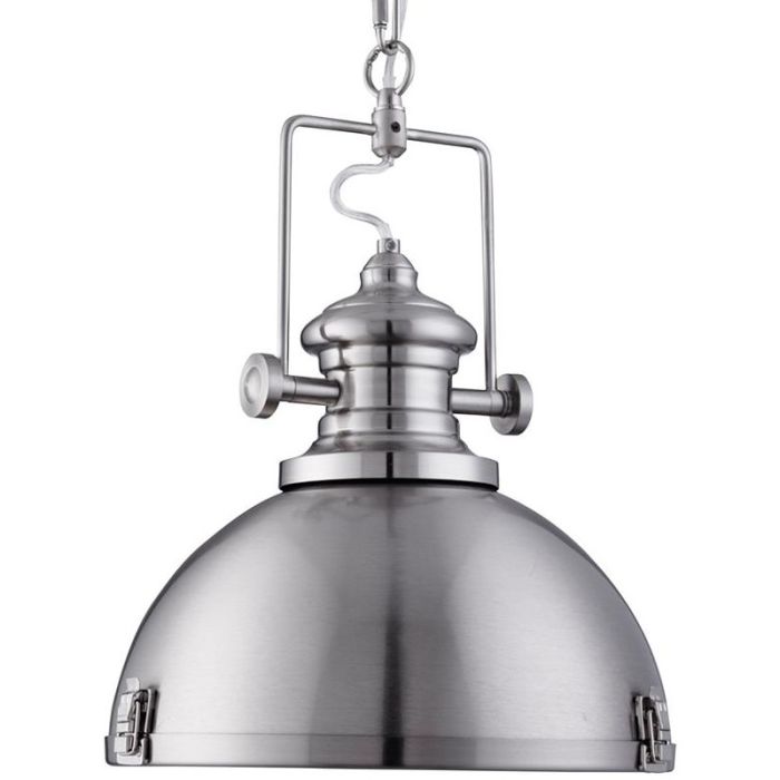 Searchlight Lousiana 2297SS staal kleurige hanglamp
