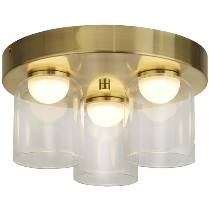 Searchlight Highball 23083-3SB messing kleurige badkamerlamp