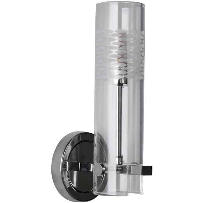 Searchlight Scope 27981CC badkamer wandlamp met geëtst glas