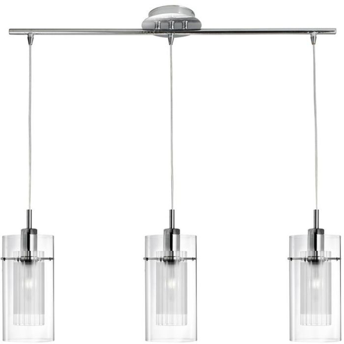 Searchlight Duo 3303-3CC dubbel glazen hanglamp