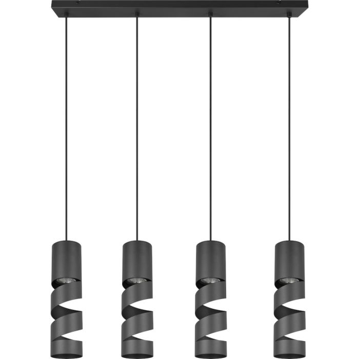 Trio Stream 364000432 zwarte hanglamp