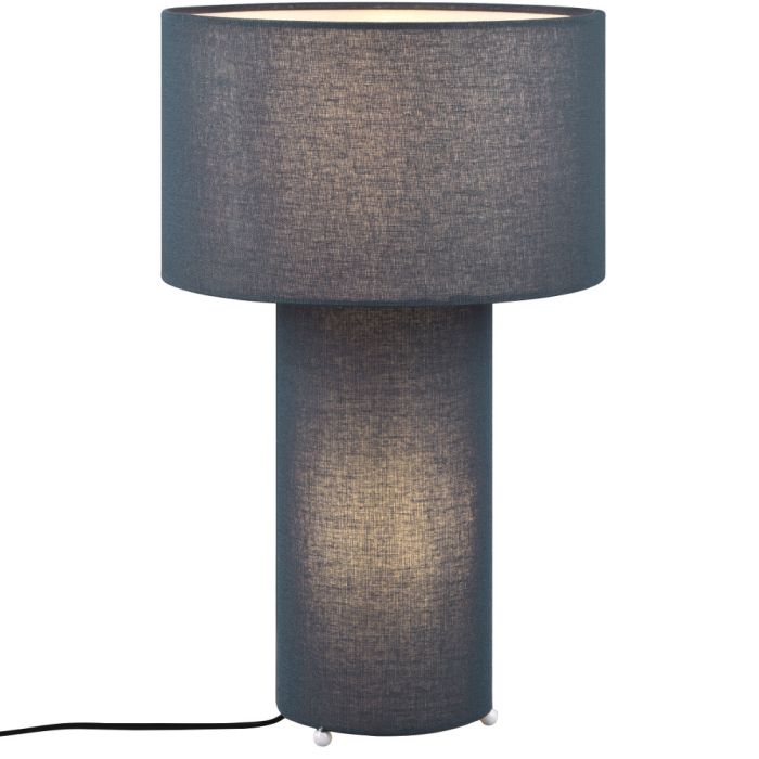 Trio Bale 505200112 tafellamp van blauw textiel