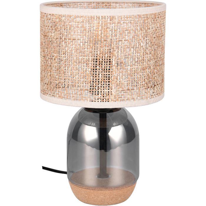 Trio Tara 564900157 verchroomd glazen tafellamp