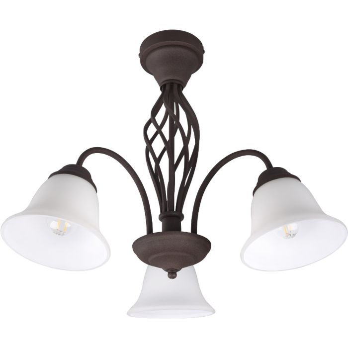 Trio Rustica 601000324 roest bruine plafondlamp
