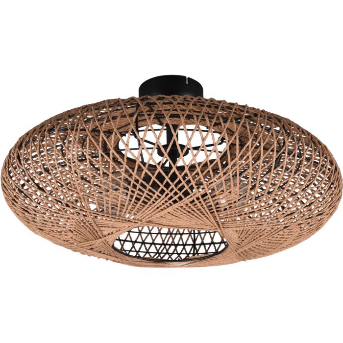Trio Hedda 612300236 plafondlamp van sisal