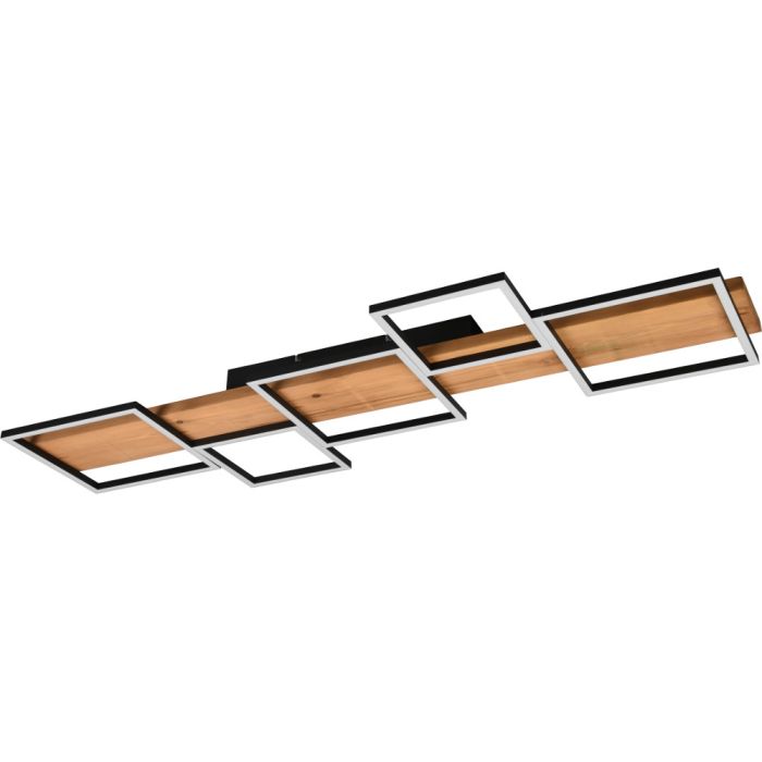 Trio Harper 622910532 grote houten plafondlamp