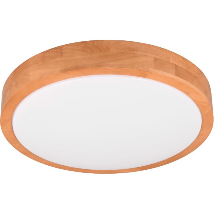 Trio iseo 647410130 natuurhouten plafonniere