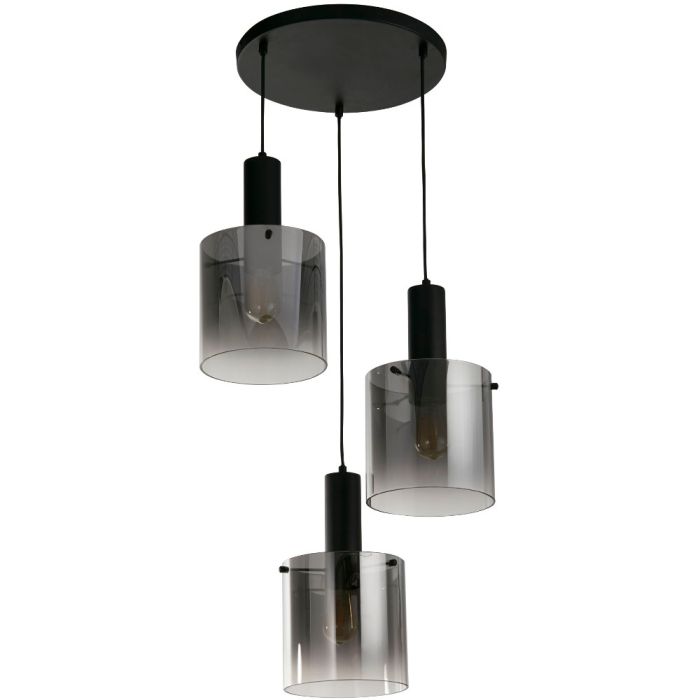 Searchlight Sweden 88910-3BK rookglazen hanglamp