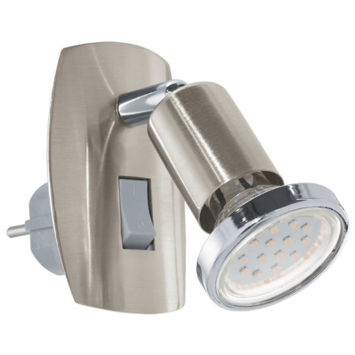 Eglo Mini 4 LED stekkerlamp 92924 nikkel