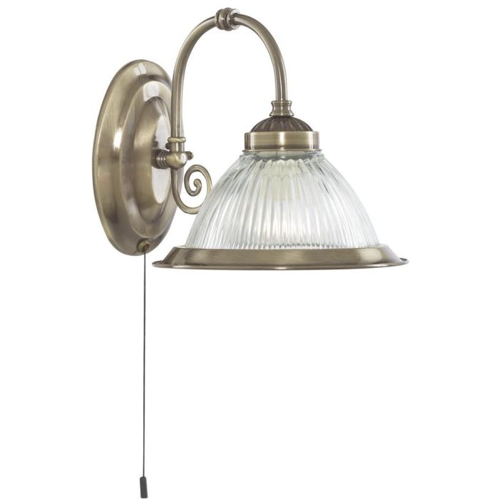 Searchlight American DIner 9341-1 bronskleurige wandlamp