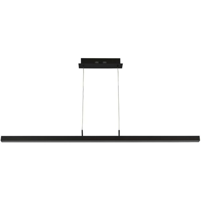 Searchlight Tribeca 96381-1BK zwarte hanglamp met dimmer