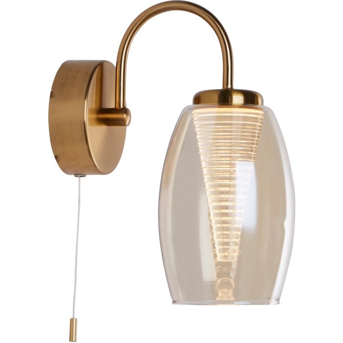 Searchlight Cyclone 97292-1CP messing wandlamp