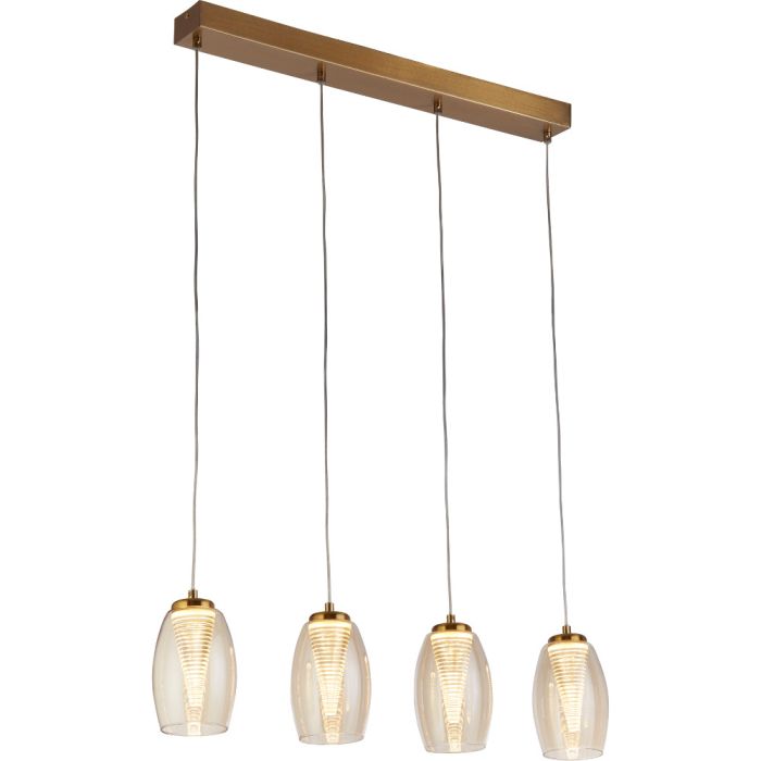 Searchlight Cyclone 97292-4CP champagne kleurige hanglamp