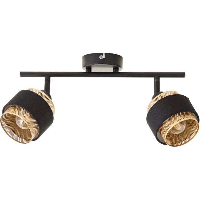 Brilliant Grove 99301/86 zwart met goudkleurige spot