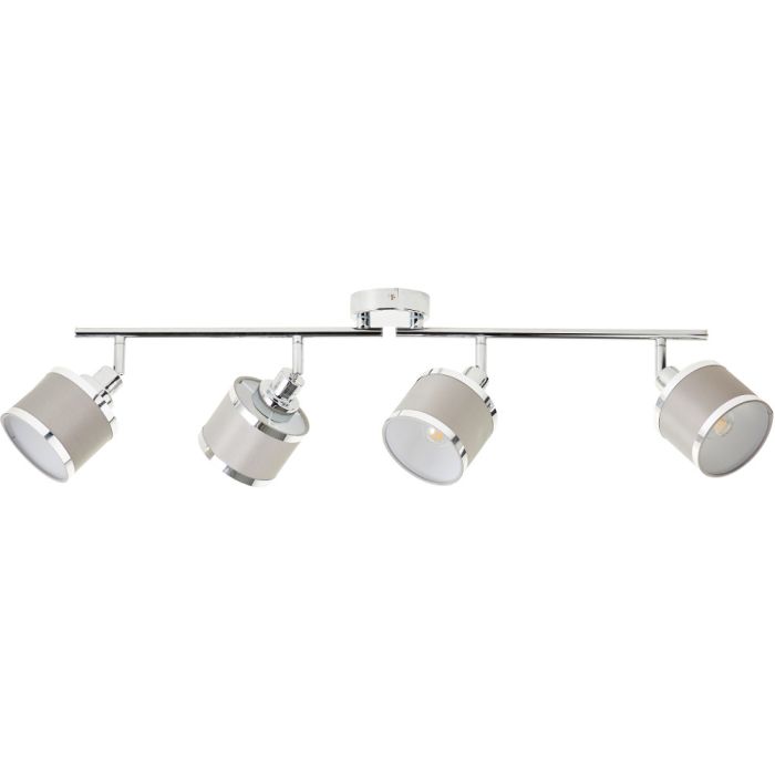 Brilliant Alexia 99305/22 chromen spot met grijs textiel
