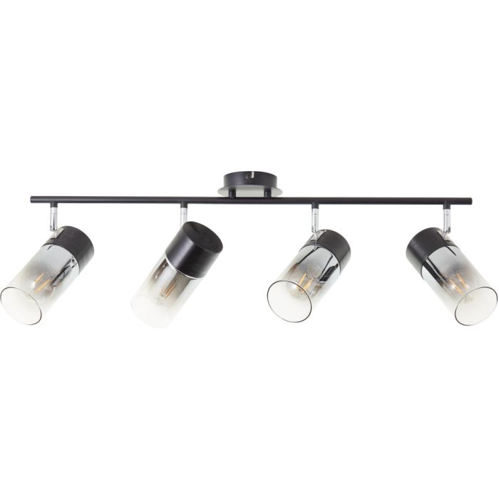 Brilliant Alia 99863/93 zwart met rookglazen spot