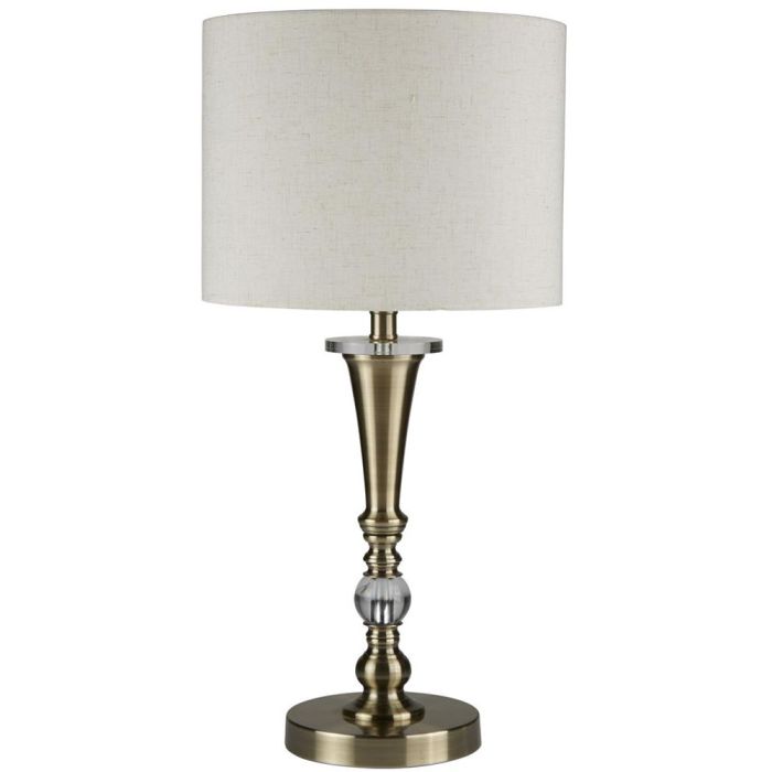 Searchlight Oscar EU1011AB antiek bronzen tafellamp