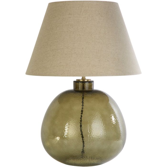 Searchlight Zenith EU44651GR tafellamp van groen gerecycled glas