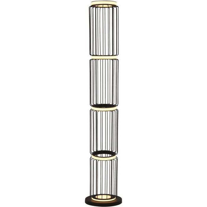 Searchlight Circulo EU54211-1BK zwart metalen vloerlamp