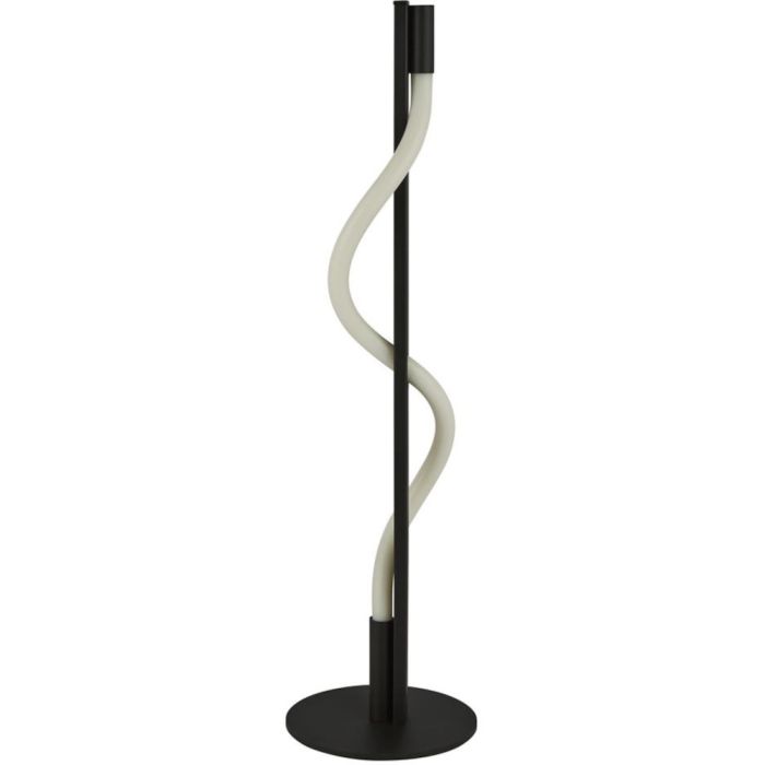Searchlight Serpent EU212BK zwarte tafellamp met opalen buis