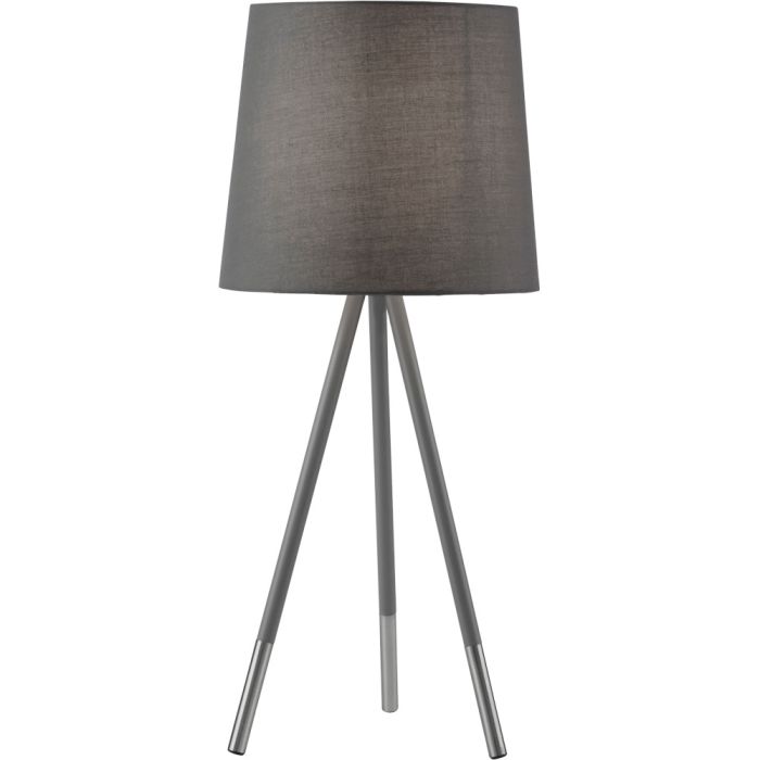 Tafellamp Rio EU60421GY grijze tafellamp met driepoot