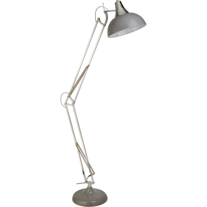 Searchlight Goliath EU8082GY grijze met chromen vloerlamp