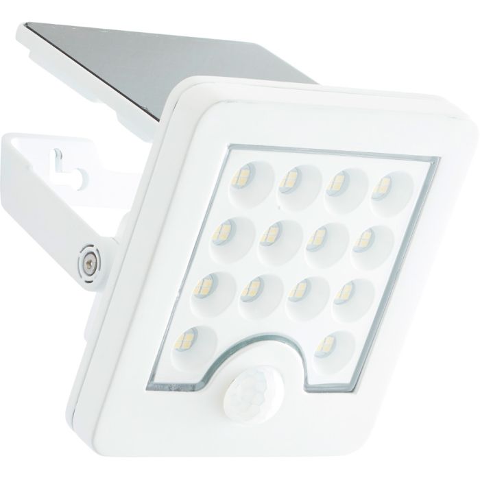 Brilliant Luton G40420/05 witte schijnwerper met zonnepaneel