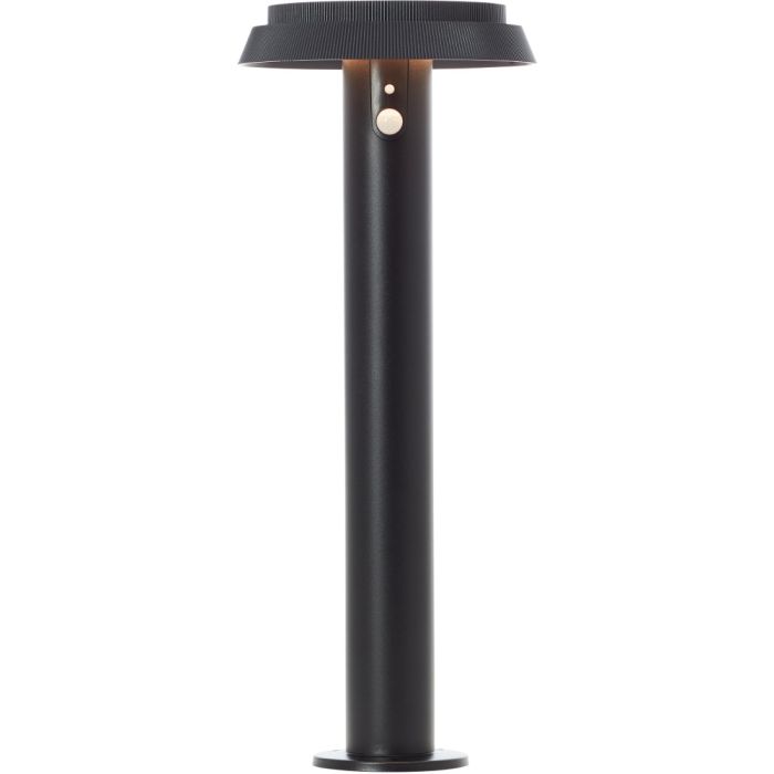 Brilliant Alvero G40431/06 sokkellamp met solar en bewegingsmelder