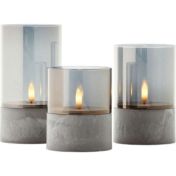 Brilliant Bougie G92635A93 betonkleurige theelichten