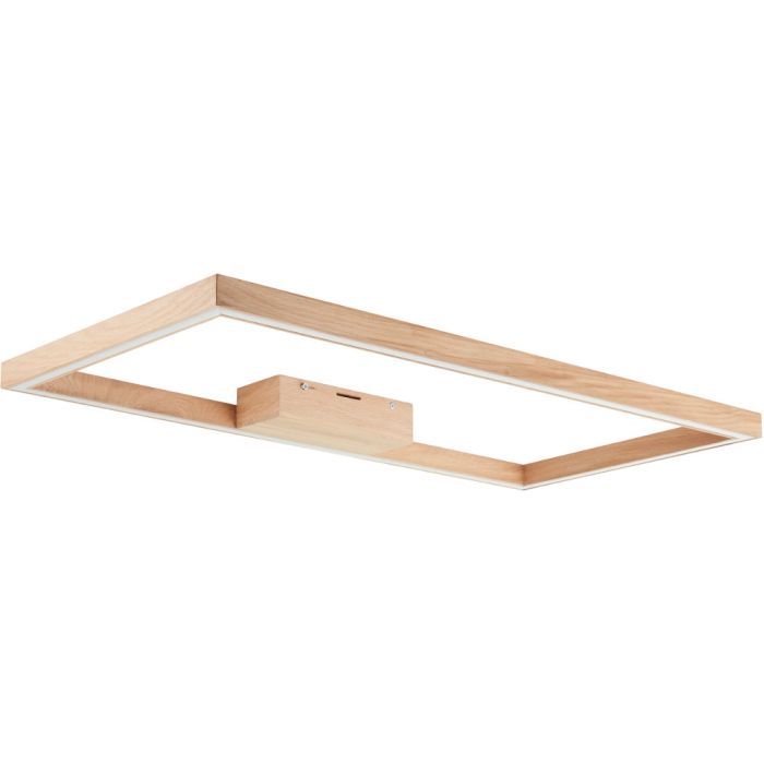 Brilliant Delgrosso G99431/35 grote eikenhouten plafondlamp