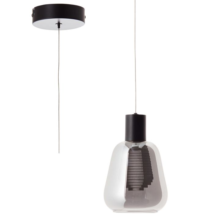 Brilliant Carlson G99597/93 rookglazen hanglamp