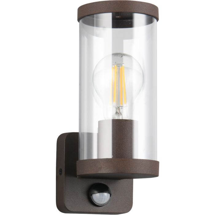 Reality Bonito R21599124 roestbruine wandlamp met bewegingsmelder